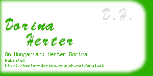 dorina herter business card